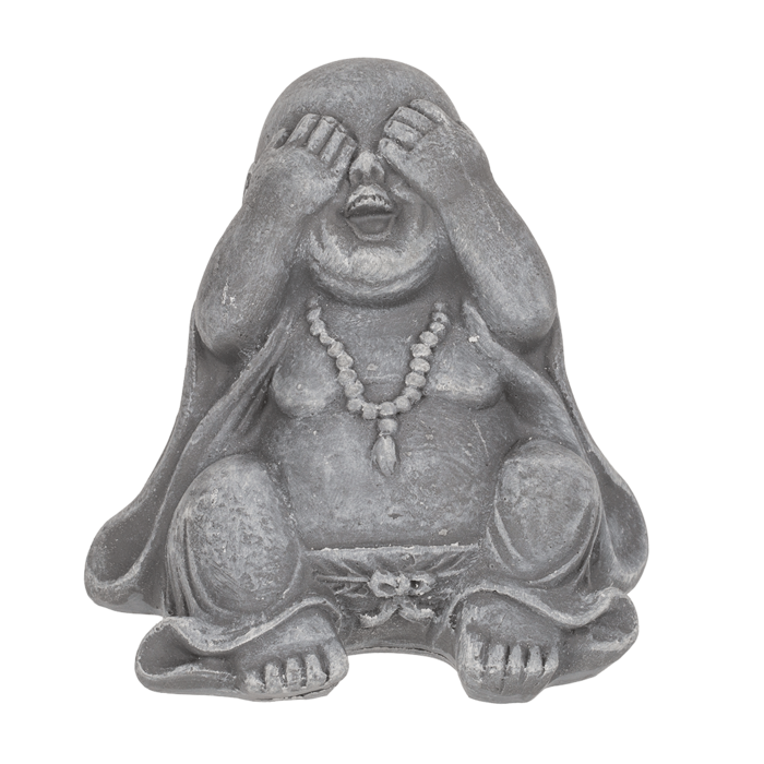 Sitzende Deko-Figur, Buddha (nichts böses sehen,