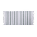 Weiß/grünes Fouta-Hamamtuch (für Sauna & Strand)