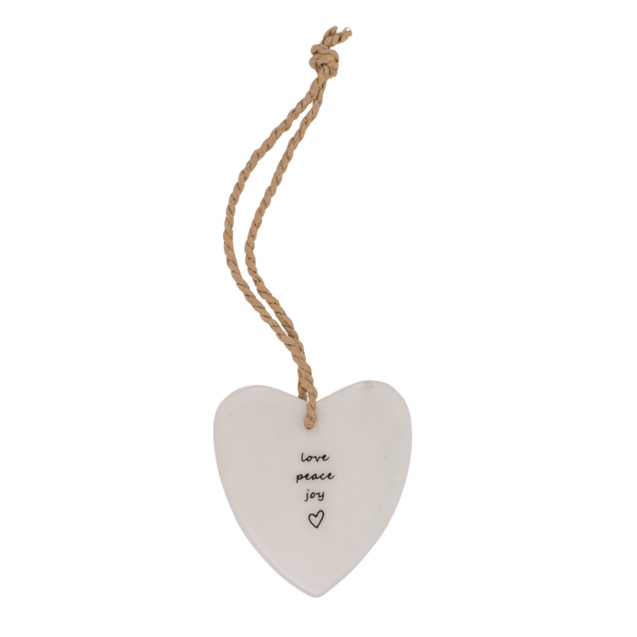 Happy Hearts, aus Marmor, zum Aufhängen,
