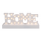 Weißer Schriftzug, Home, mit 28 warmweißen LED,