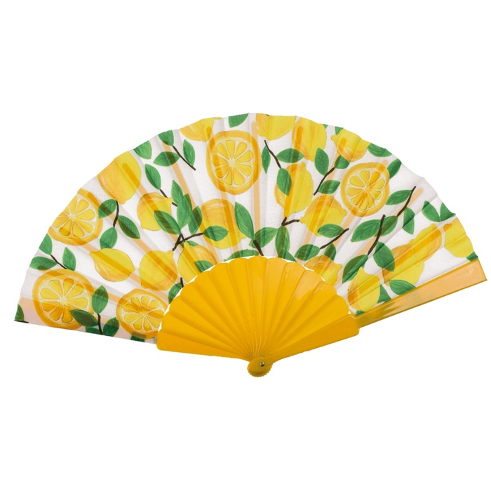 Fächer, Früchte (Zitrone, Melone,