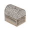 Naturfarbene Holz-Schmucktruhe mit goldenem