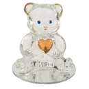 Glasbär mit Herz, ca. 4,5 cm,