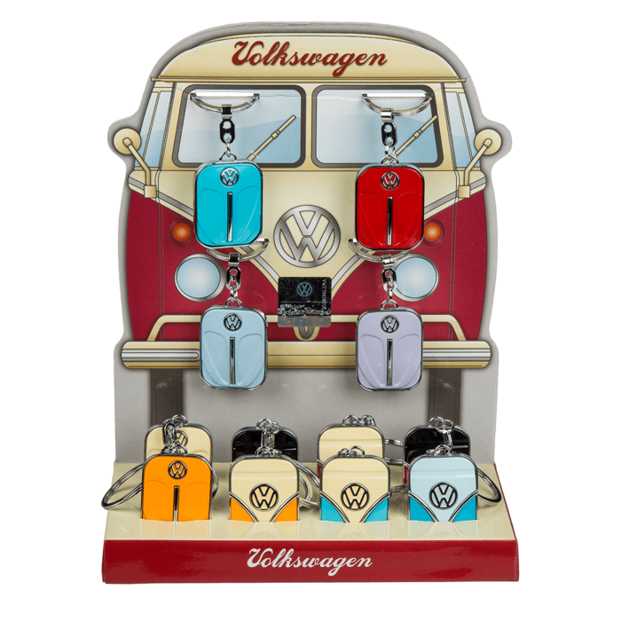 Metall-Schlüsselanhänger, VW Bus, ca. 4 cm,