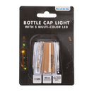 Flaschenkorken-Lichterkette mit 5 farbigen LED