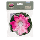 Schwimmende Seerose mit warmweißer LED