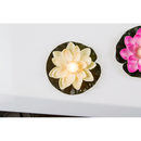 Schwimmende Seerose mit warmweißer LED