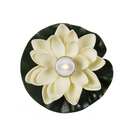 Schwimmende Seerose mit warmweißer LED