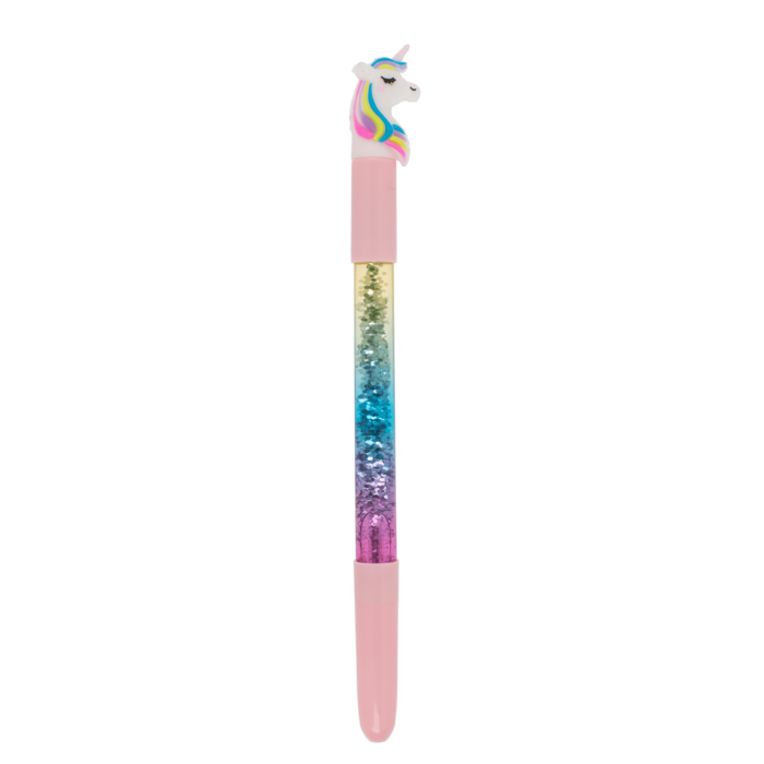 Kugelschreiber, Einhorn, mit Glitter &
