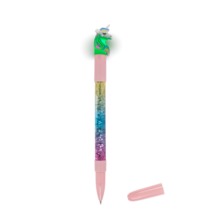 Kugelschreiber, Einhorn, mit Glitter &