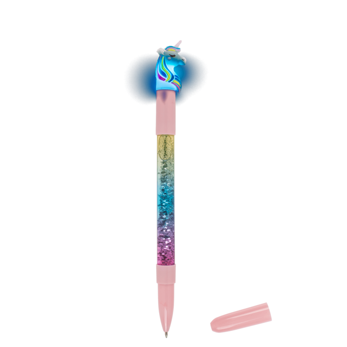 Kugelschreiber, Einhorn, mit Glitter &
