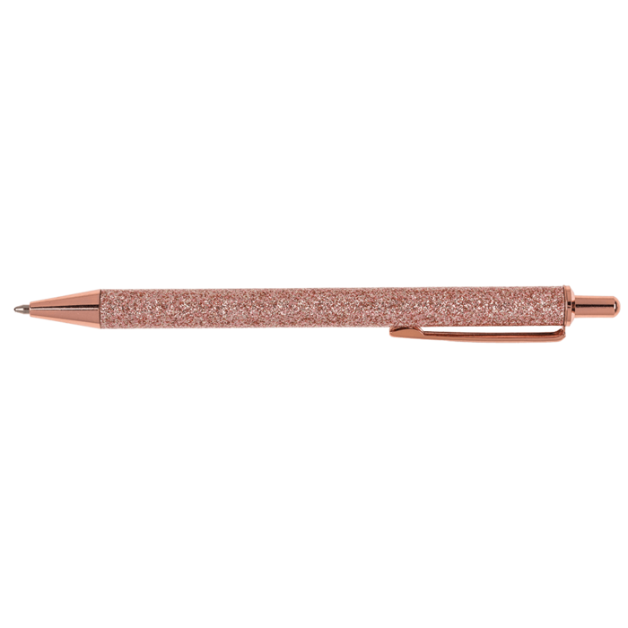 Metall-Kugelschreiber, Glitter, ca. 15 cm,