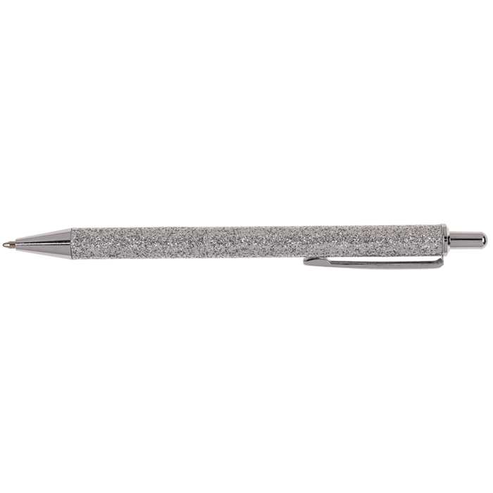 Metall-Kugelschreiber, Glitter, ca. 15 cm,