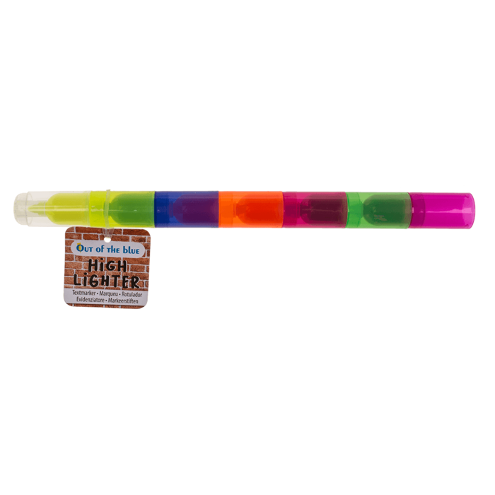 Textmarker, 6 in 1, ca. 21 cm,
