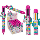 Kugelschreiber, Einhorn, mit 6-farbigen Minen,