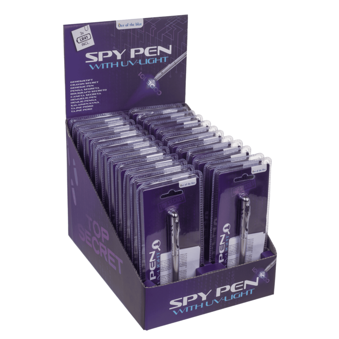 Geheimstift, Spy Pen, mit unsichtbarer Tinte &