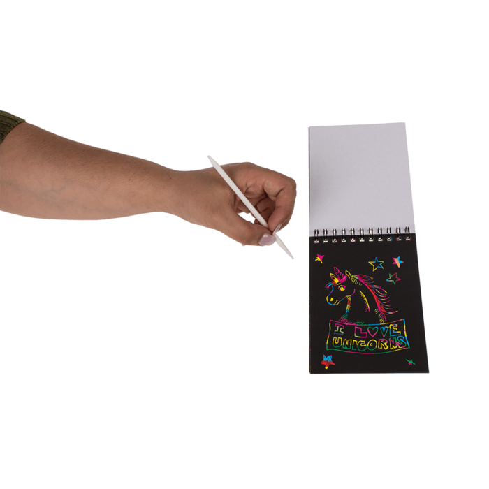 Spiral-Block, Kratzpapier Colourful,