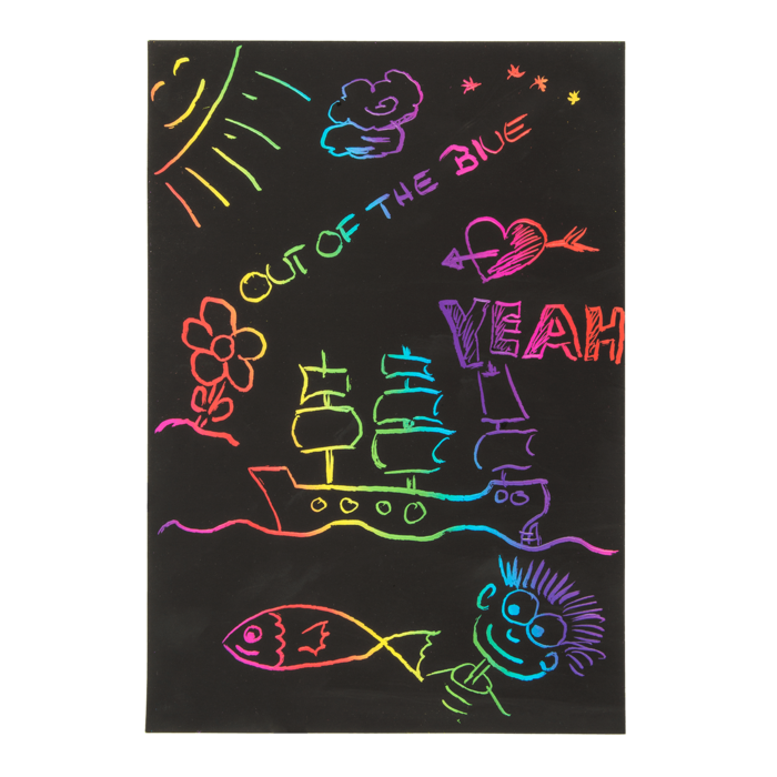 Kratzpapier, Colourful, ca. 21 x 14,5 cm,