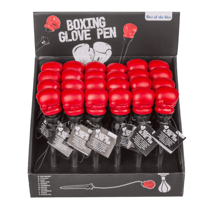 Kugelschreiber, Boxhandschuh,