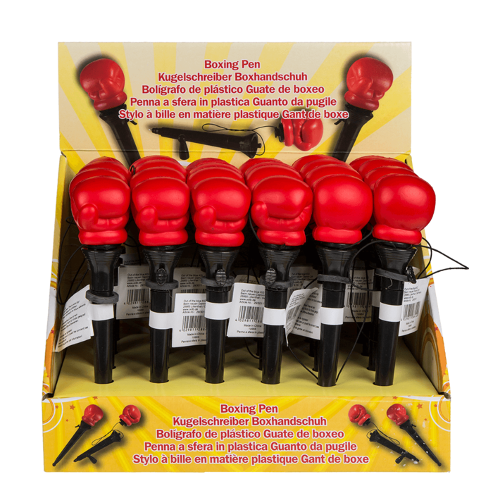 Kugelschreiber, Boxhandschuh,