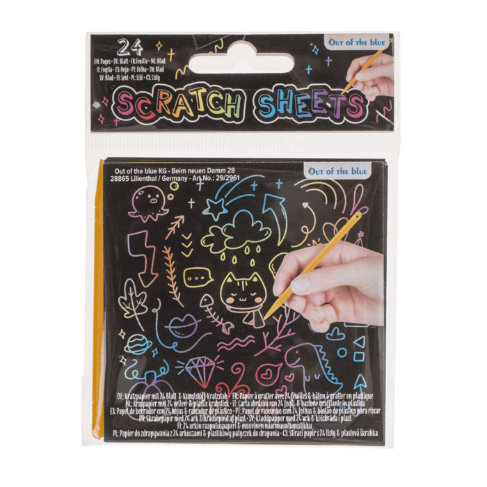 Kratzpapier, Colourful, ca. 8,5 x 8,5 cm,