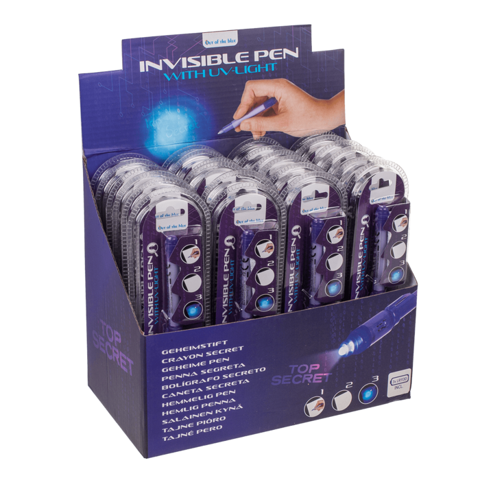 Geheimstift mit unsichtbarer Tinte & UV-Licht,