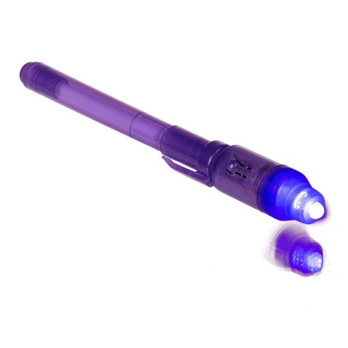 Geheimstift mit unsichtbarer Tinte & UV-Licht,