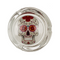 Glas-Aschenbecher, Coloured Skull, ca. 8 x 4 cm,