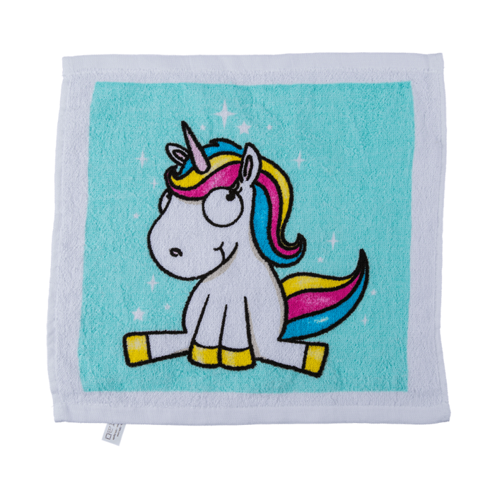 Magisches Baumwoll-Handtuch, Comic Einhorn,
