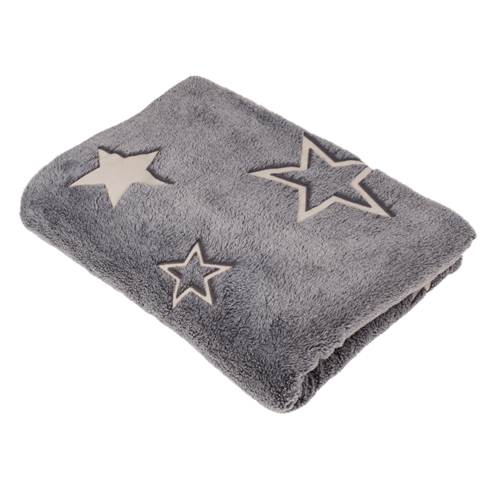 Kuscheldecke mit Sternen, Glow in the dark,