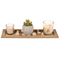 Naturfarbenes Holz-Tablett, ca. 36 x 14 cm,