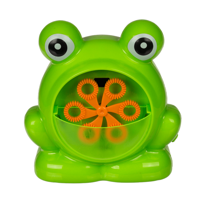 Seifenblasenmaschine, Frosch, ca. 12 x 12 cm,