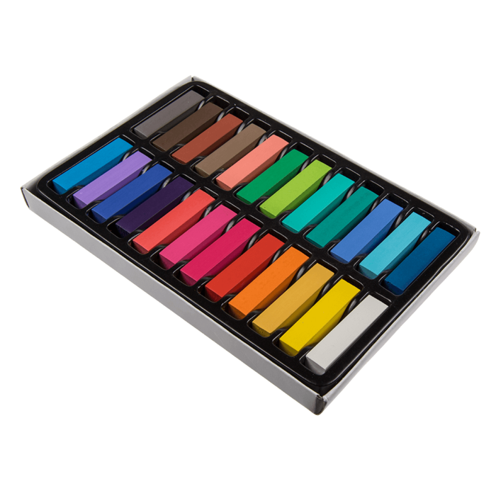 Haar-Kreide, ca. 4 cm, 24-farbig sortiertes Set