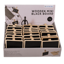 Holz-Tafel mit Clip, zum Beschriften,