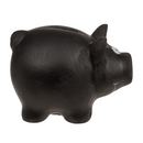 Spardose, Schwarzes Schwein, mit Kreide