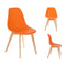 Stuhl Scandia, orange, ca. 83cmH