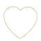 Herz zum Hängen DIY, gold, M, ca.42x40cm
