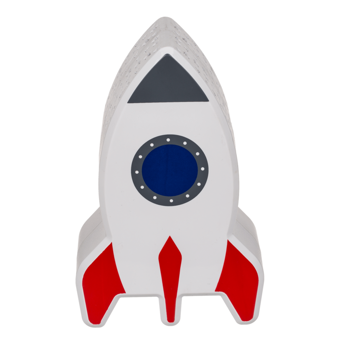 Nachttischleuchte mit Sternenprojektor, Rakete,