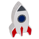Nachttischleuchte mit Sternenprojektor, Rakete,