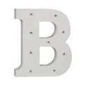 Beleuchteter Holz-Buchstabe B, mit 9 LED,