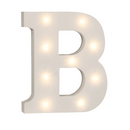Beleuchteter Holz-Buchstabe B, mit 9 LED,