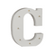 Beleuchteter Holz-Buchstabe C, mit 7 LED,