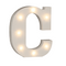 Beleuchteter Holz-Buchstabe C, mit 7 LED,