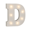 Beleuchteter Holz-Buchstabe D, mit 7 LED,