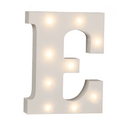 Beleuchteter Holz-Buchstabe E, mit 9 LED,