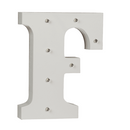 Beleuchteter Holz-Buchstabe F, mit 7 LED,