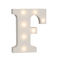 Beleuchteter Holz-Buchstabe F, mit 7 LED,