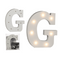 Beleuchteter Holz-Buchstabe G, mit 7 LED,