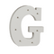 Beleuchteter Holz-Buchstabe G, mit 7 LED,