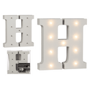 Beleuchteter Holz-Buchstabe H, mit 9 LED,